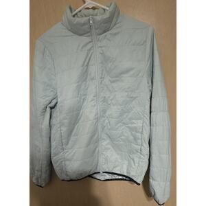 PINK Victoria’s Secret Puffer Jacket Women’s S Full Zip Green Lightweight